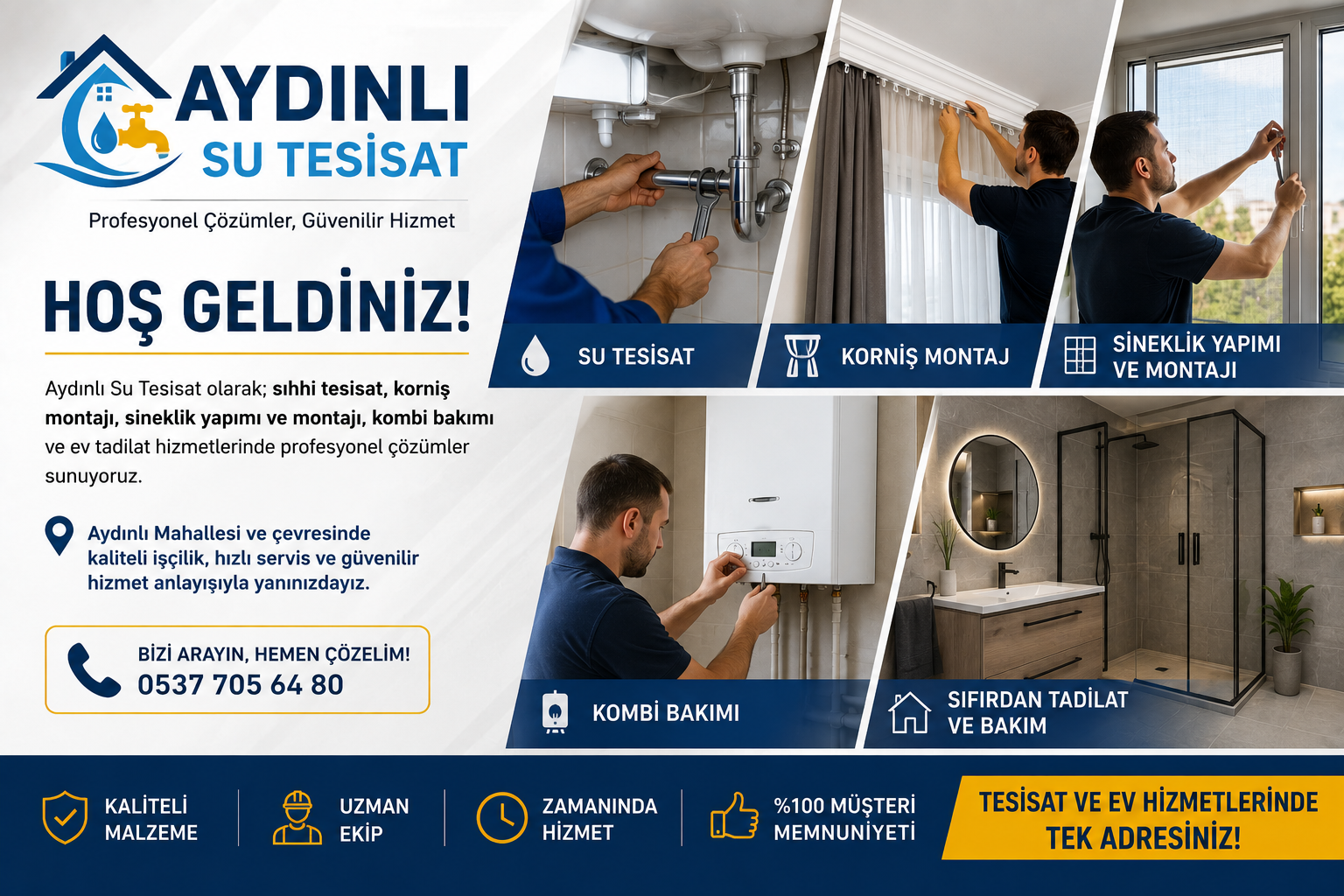 Aydınlı Su Tesisat’a Hoş Geldiniz
